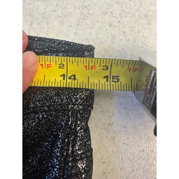 $1,198 FRAME Womens Pant 27 Gunmetal Metallic Lambs Leather Le High Straight A14 - Picture 13 of 14